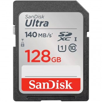 Sandisk Ultra SDXC 128GB Class 10 U1 UHS-I 140MB/s