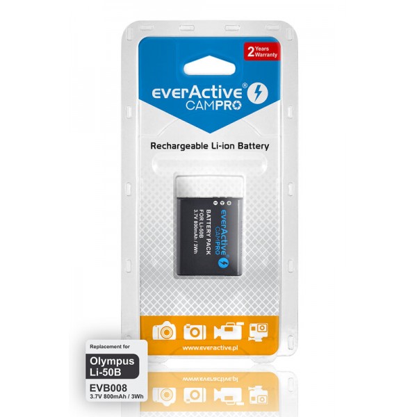 everActive camPRO Μπαταρία LI-50B για Olympus 800 mAh