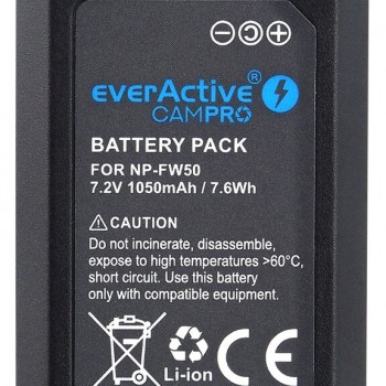 everActive camPRO Μπαταρία NP-FW50 για Sony 1050 mAh Μπαταρίες Φωτ.μηχανών για Sony