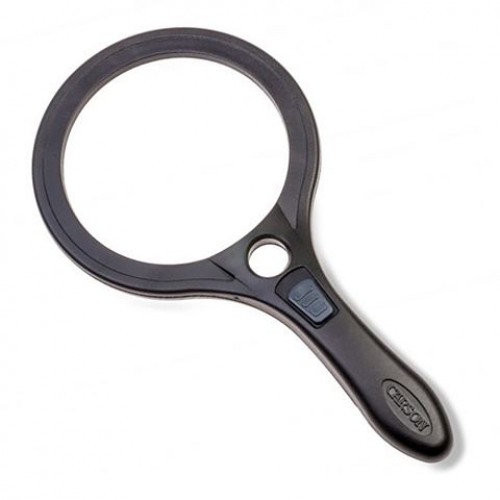 Carson Handheld Magnifier Aspherical 2x110mm AS-95 with LED