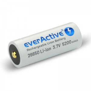 everActive 26650 3.7V Li-ion 5200mAh micro USB battery with BOX protection 