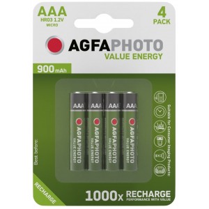 AgfaPhoto Recharge Accu Power AAA 900mAh (4τμχ)