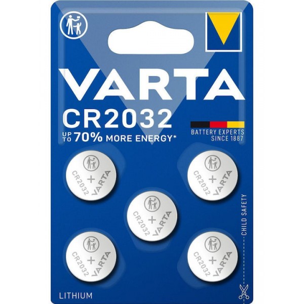 Varta Μπαταρίες Λιθίου CR2032 3V 5τμχ Μπαταρίες Λιθίου ( Κουμπιά )