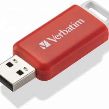 Verbatim DataBar 16GB USB 2.0 Stick Κόκκινο  USB Flash Drives