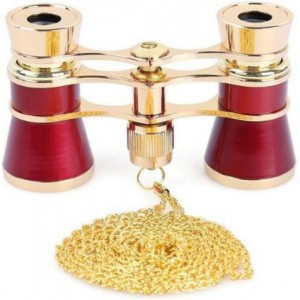 BRAUN Binocular 3x25 Opera gold / burgundy