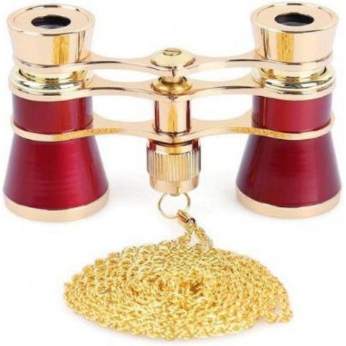 BRAUN Binocular 3x25 Opera gold / burgundy