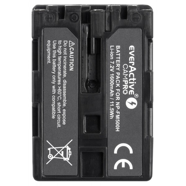 everActive camPRO Μπαταρία NP-FM500H για Sony 1600 mAh Μπαταρίες Φωτ.μηχανών για Sony