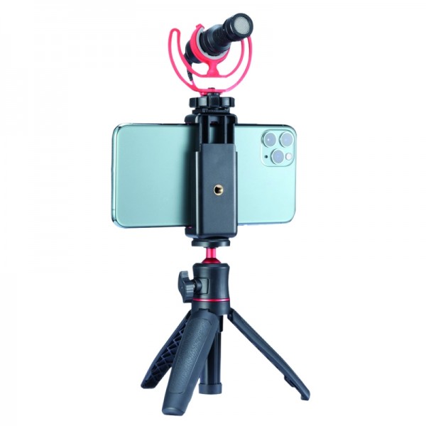 BRAUN table tripod MT-27 VLOG with smartphone-holder incl. cold shoe Τρίποδα
