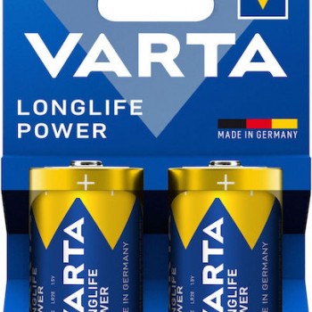 Varta Longlife Power Αλκαλικές Μπαταρίες D 1.5V 2τμχ Μπαταρίες Αλκαλικές