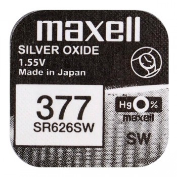 Maxell Mini Silver Battery 377//376/SR 626 SW/G4 1τμχ Μπαταρίες Λιθίου ( Κουμπιά )