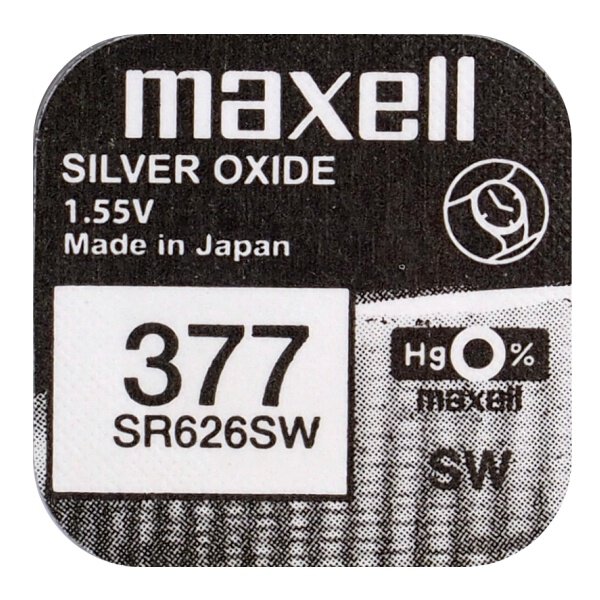Maxell Mini Silver Battery 377//376/SR 626 SW/G4 1τμχ Μπαταρίες Λιθίου ( Κουμπιά )