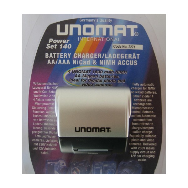 Unomat NCL 140 Φορτιστής-Αποφορτιστής AA/AAA 1,2V NiCd/NiMH  