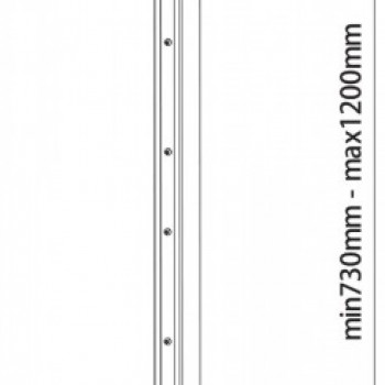 reflecta Universal Ceiling Mount TAPA 70-120 White 23060