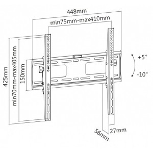 reflecta PLANO Flat 55-4040T Wall Mount for TV(tiltable) 23095 (32"-55")