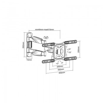 reflecta FLEXO 55-4040T 23117 (23"-55")  Βάσεις Τηλεόρασης Τοίχου