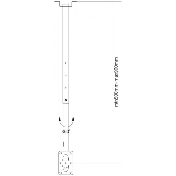 reflecta PALLAS Extend 90 23120 Βάσεις Τηλεόρασης Οροφής