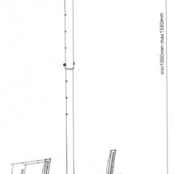 reflecta Pallas L 23-42" 23125 Βάσεις Τηλεόρασης Οροφής