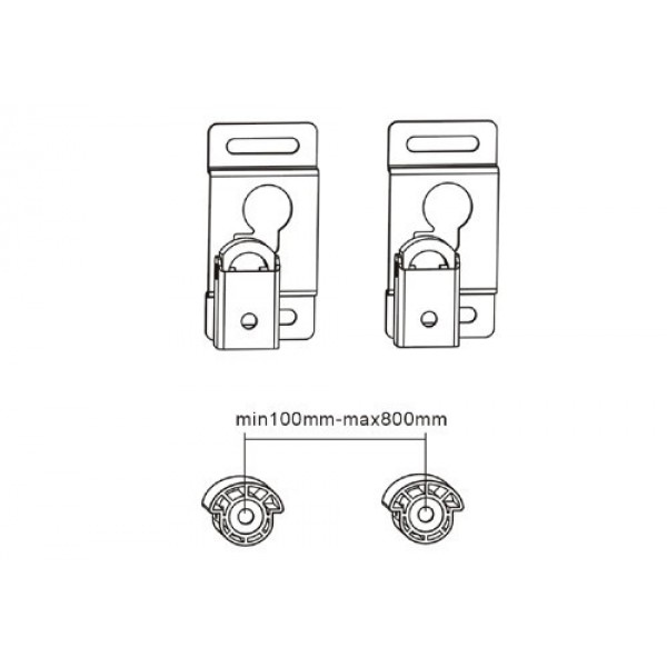 reflecta MULTI-SLIM 70-8080 black 23131 (13-70")  Βάσεις Τηλεόρασης Τοίχου