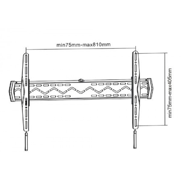 reflecta PLANO Slim 63-8040 23136 (37"-63")  Βάσεις Τηλεόρασης Τοίχου