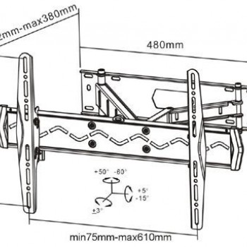 reflecta PLEXO 60-6040T 23155 (32"-60") Βάσεις Τηλεόρασης Τοίχου reflecta PLEXO 60-6040T 23155 (32"-60") Βάσεις Τηλεόρασης Τοίχου
