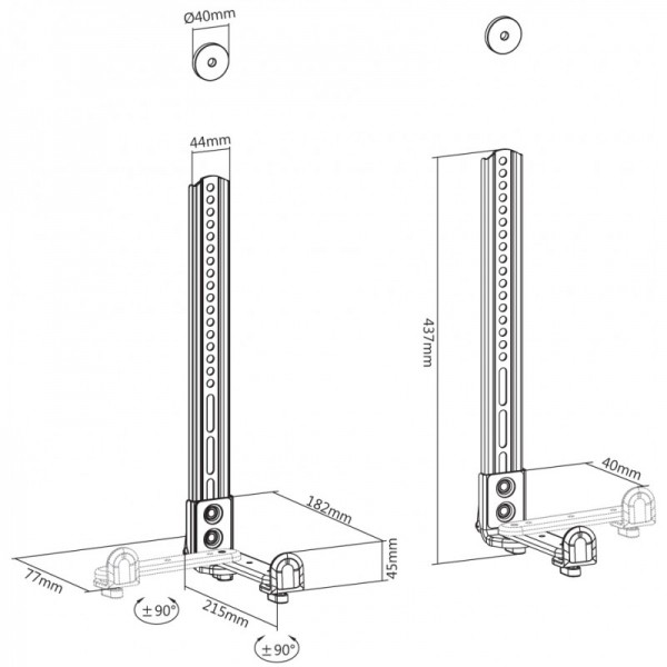 reflecta Soundbar Holder SBH114 Βάσεις Ηχείων