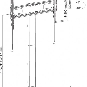 reflecta TV Stand 80 Super Slim 23195 Βάσεις Τηλεόρασης Δαπέδου(TV Stands)
