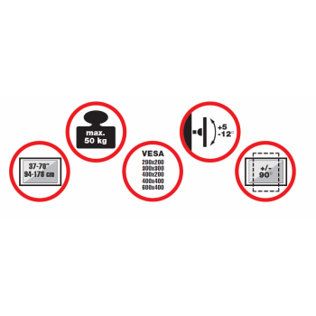 reflecta TV Stand 70VC-Shelf 23210 Βάσεις Τηλεόρασης Δαπέδου(TV Stands)