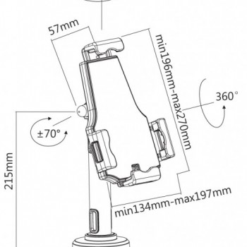 reflecta Tabula Lock II Anti-theft Tablet 23233 Βάσεις Tablet & Smartphone