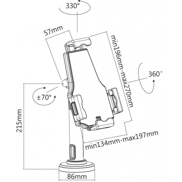 reflecta Tabula Lock II Anti-theft Tablet 23233 Βάσεις Tablet & Smartphone