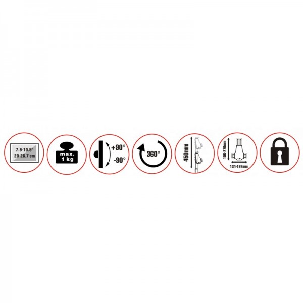 reflecta Tabula Lock Floor 23235 Βάσεις Tablet & Smartphone