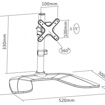 reflecta FLEXO DeskStand 27-1010 23280 Βάσεις Monitor