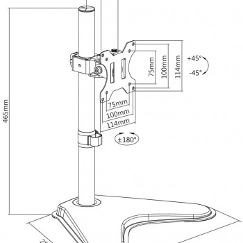 reflecta FLEXO DeskStand 32-1010 23283 Βάσεις Monitor