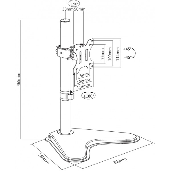 reflecta FLEXO DeskStand 32-1010 23283 Βάσεις Monitor