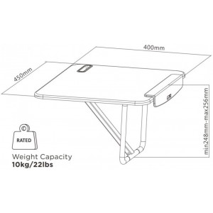 reflecta ERGO Stand Workstation C450 black 23291