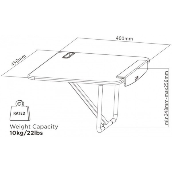 reflecta ERGO Stand Workstation C450 black 23291 reflecta ERGO Stand Workstation C450 black 23291