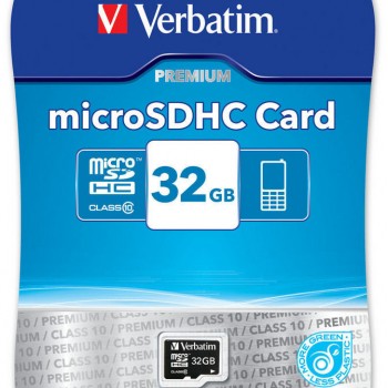 Verbatim Premium microSDHC 32GB Class 10 U1 High Speed