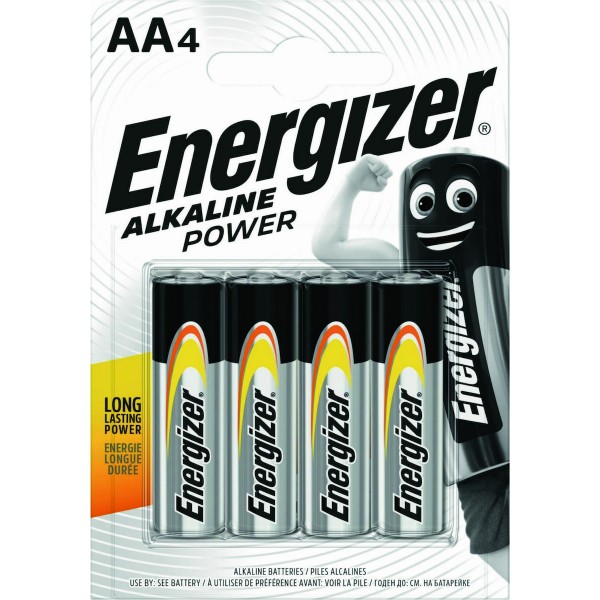 Energizer Power Αλκαλικές Μπαταρίες AA 1.5V 4τμχ
