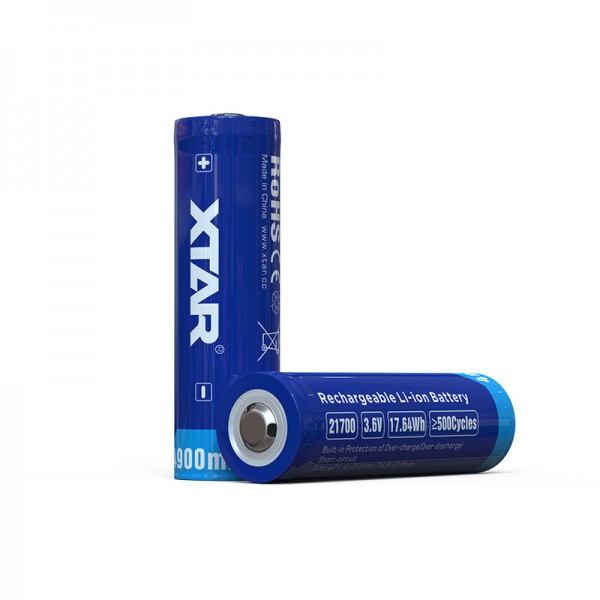 Xtar 21700 3.7V Li-ion 4900mAh battery with protection (1τμχ)