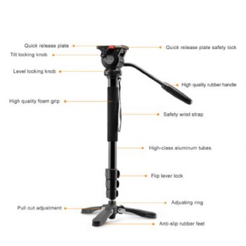 Nest Video Monopod NT-329M H145 cm 295837 Nest Video Monopod NT-329M H145 cm 295837