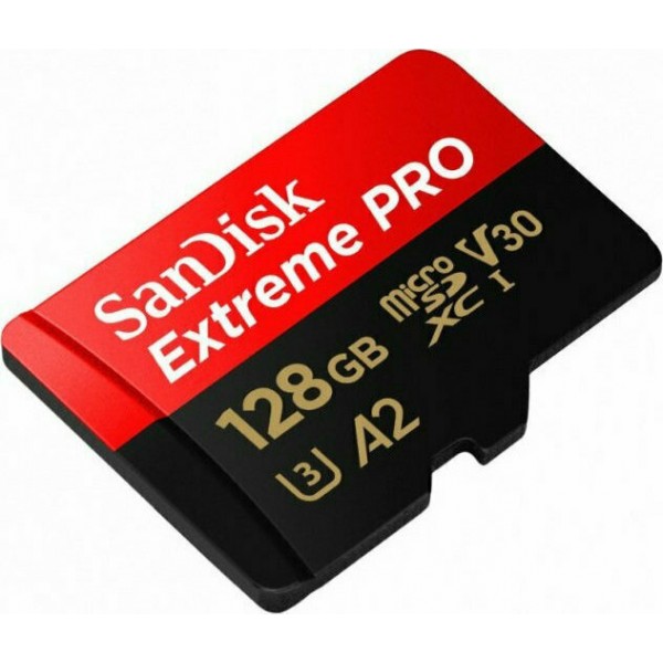 Sandisk Extreme Pro microSDXC 128GB Class 10 U3 V30 A2 UHS-I Sandisk Extreme Pro microSDXC 128GB Class 10 U3 V30 A2 UHS-I