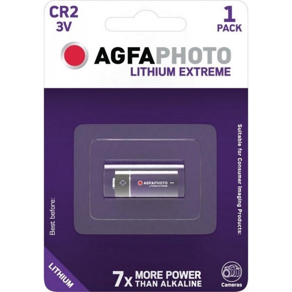AgfaPhoto Lithium Photo Μπαταρία CR2 3V 1τμχ Μπαταρίες Λιθίου
