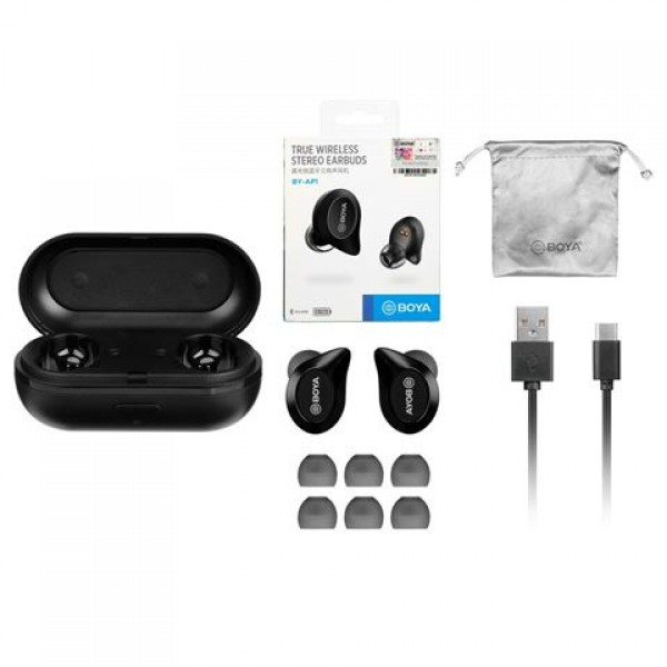 Boya Bluetooth Wireless Stereo Earphones BY-AP1 Black Αξεσουάρ Κινητής & Ακουστικά