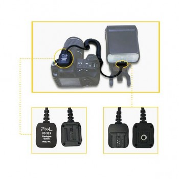 Pixel TTL Cord FC-313/M 3,6m for Sony TTL-cables Pixel TTL Cord FC-313/M 3,6m for Sony TTL-cables