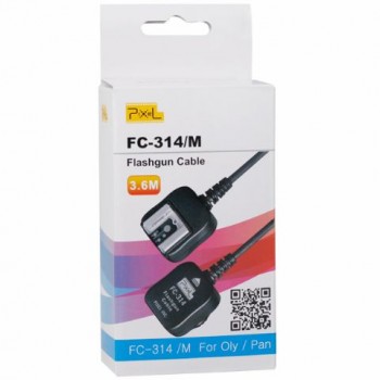 Pixel TTL Cord FC-314/M 3,6m for Panasonic/Olympus TTL-cables