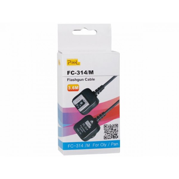 Pixel TTL Cord FC-314/M 3,6m for Panasonic/Olympus TTL-cables