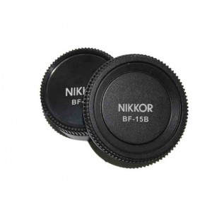 Pixel Lens Rear Cap BF-15L + Body Cap BF-15B for Nikon
