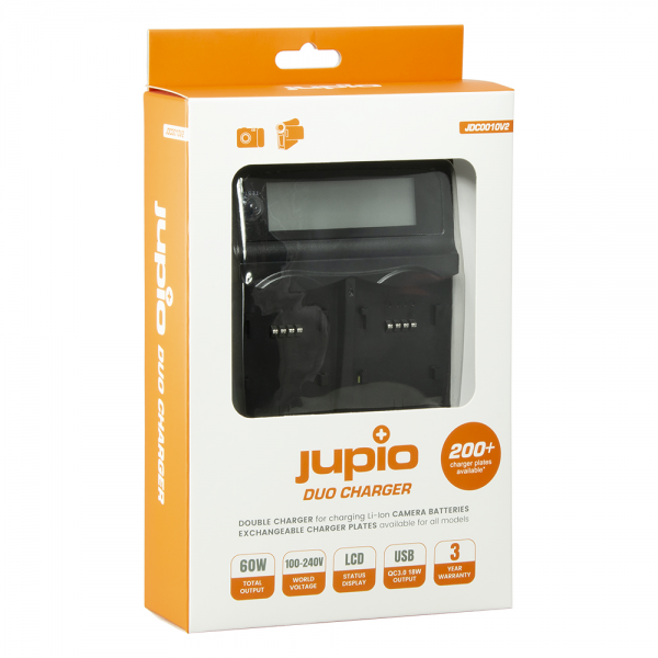 Jupio Duo Charger V2 (60W/4.2-17.6V) Φορτιστές Li-ion