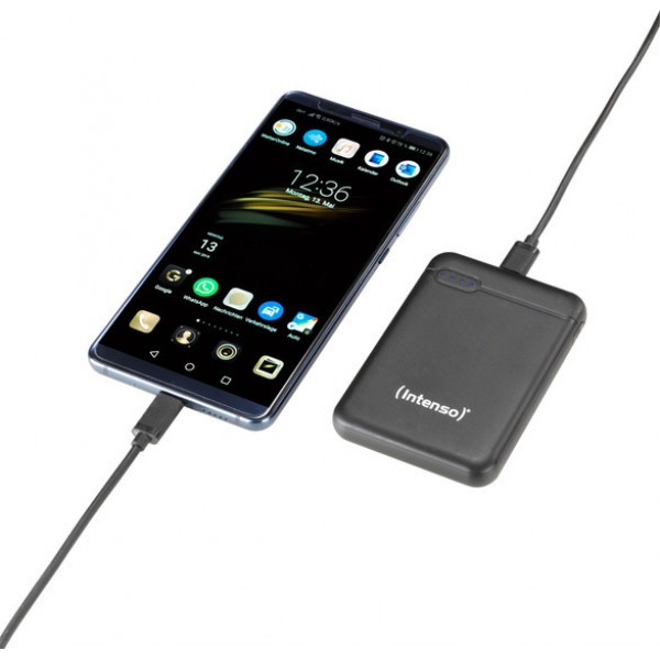 Intenso XS Power Bank 10000mAh με Θύρα USB-A και Θύρα USB-C Μαύρο Powerbanks