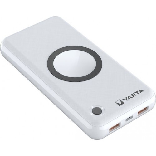 Varta Powerbank Wireless 20000mAh 20W Λευκό