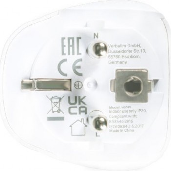 Verbatim Αντάπτορας Πρίζας από Universal σε Ελλάδας